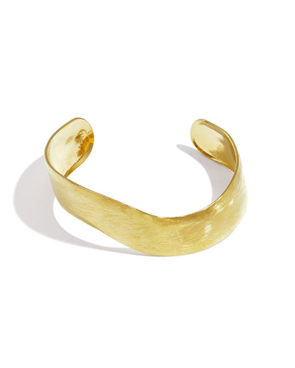 Brushed Finish - Stainless Steel Cuff Bracelet - Mevotti