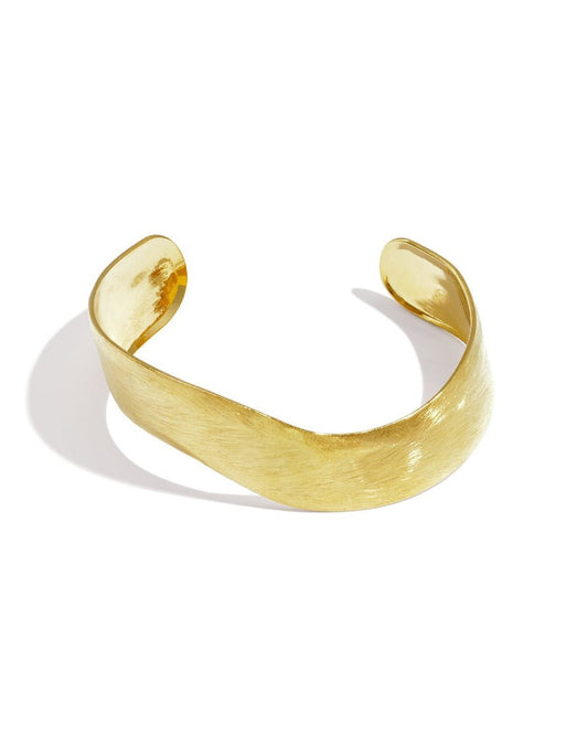 Brushed Finish - Stainless Steel Cuff Bracelet - Mevotti