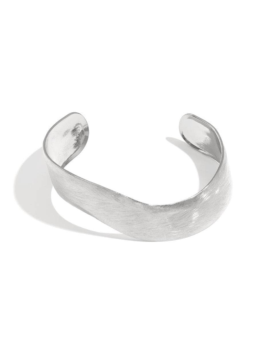 Brushed Finish - Stainless Steel Cuff Bracelet - Mevotti