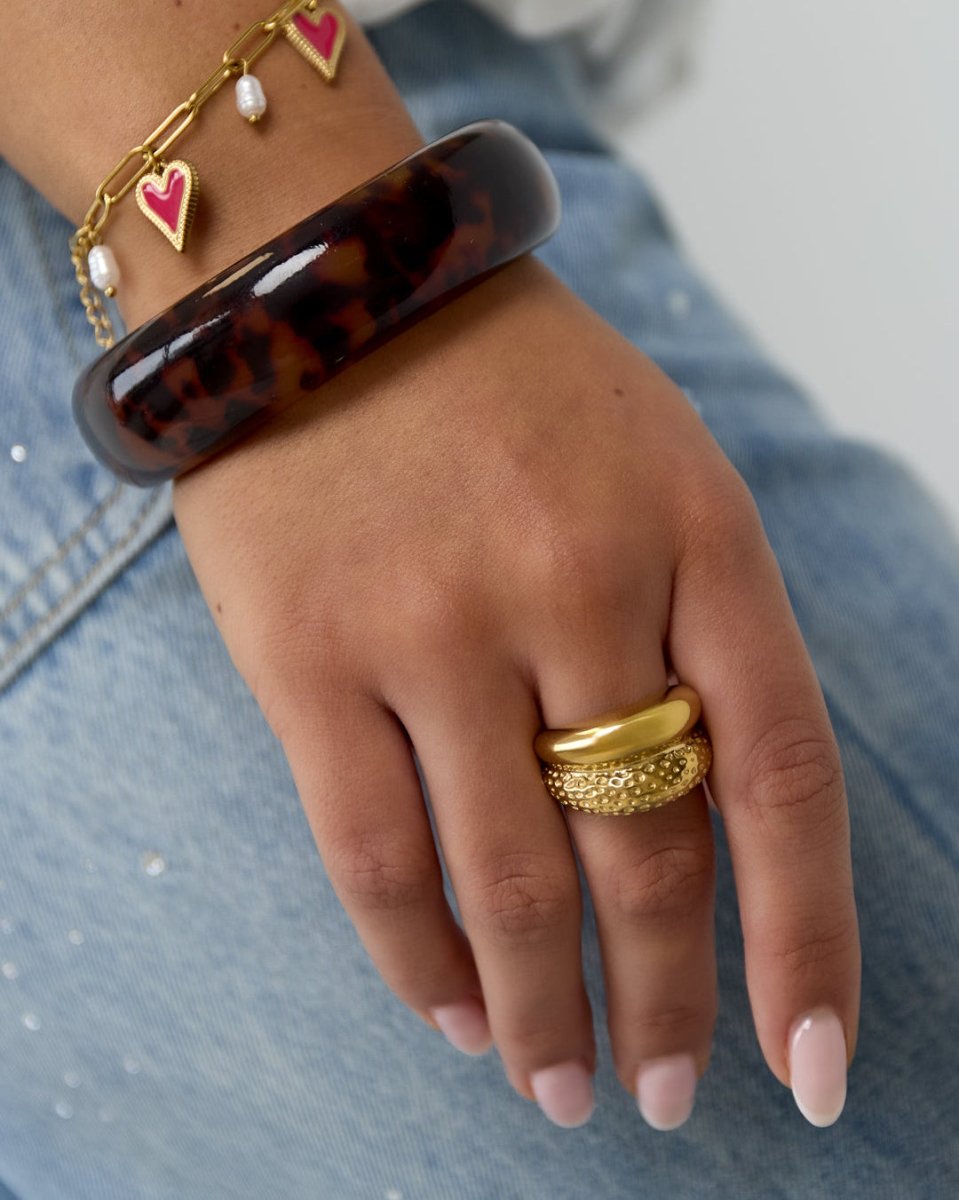 Chunky double ring - Mevotti