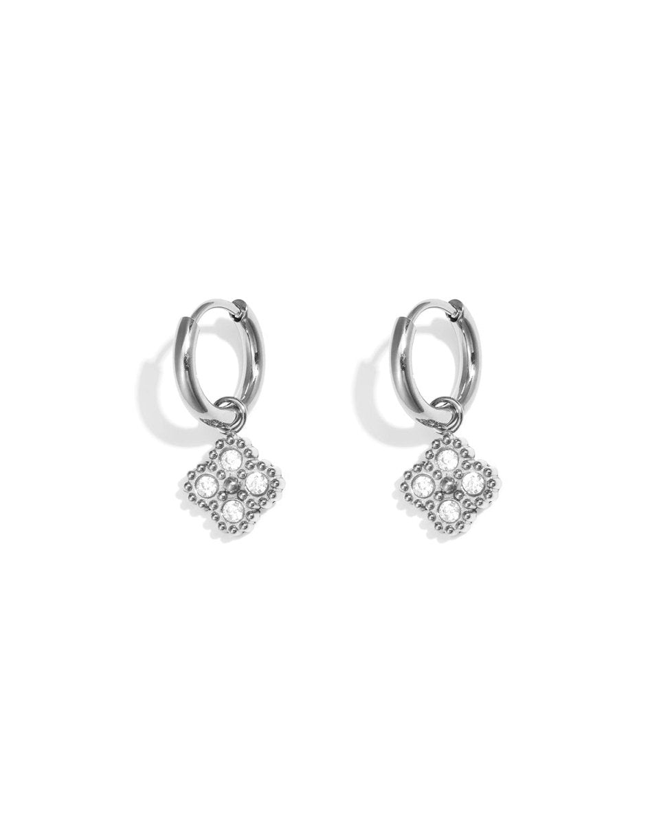 Clover Drop - Stainless Steel Earrings - Mevotti