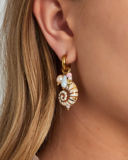 Coral Bay – Stainless Steel Earrings - Mevotti