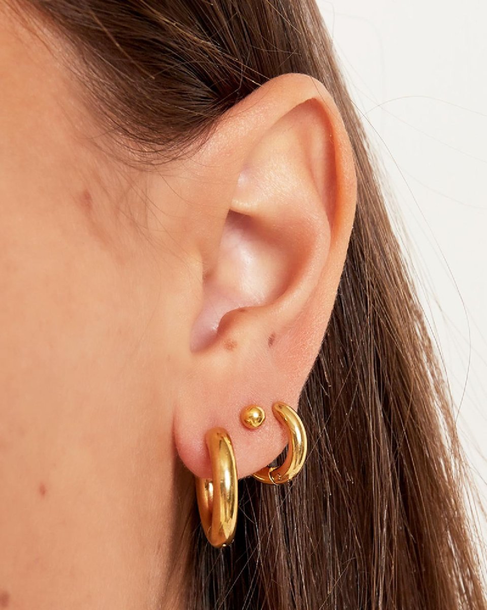 Everyday Hoops - Stainless Steel Earrings - Mevotti