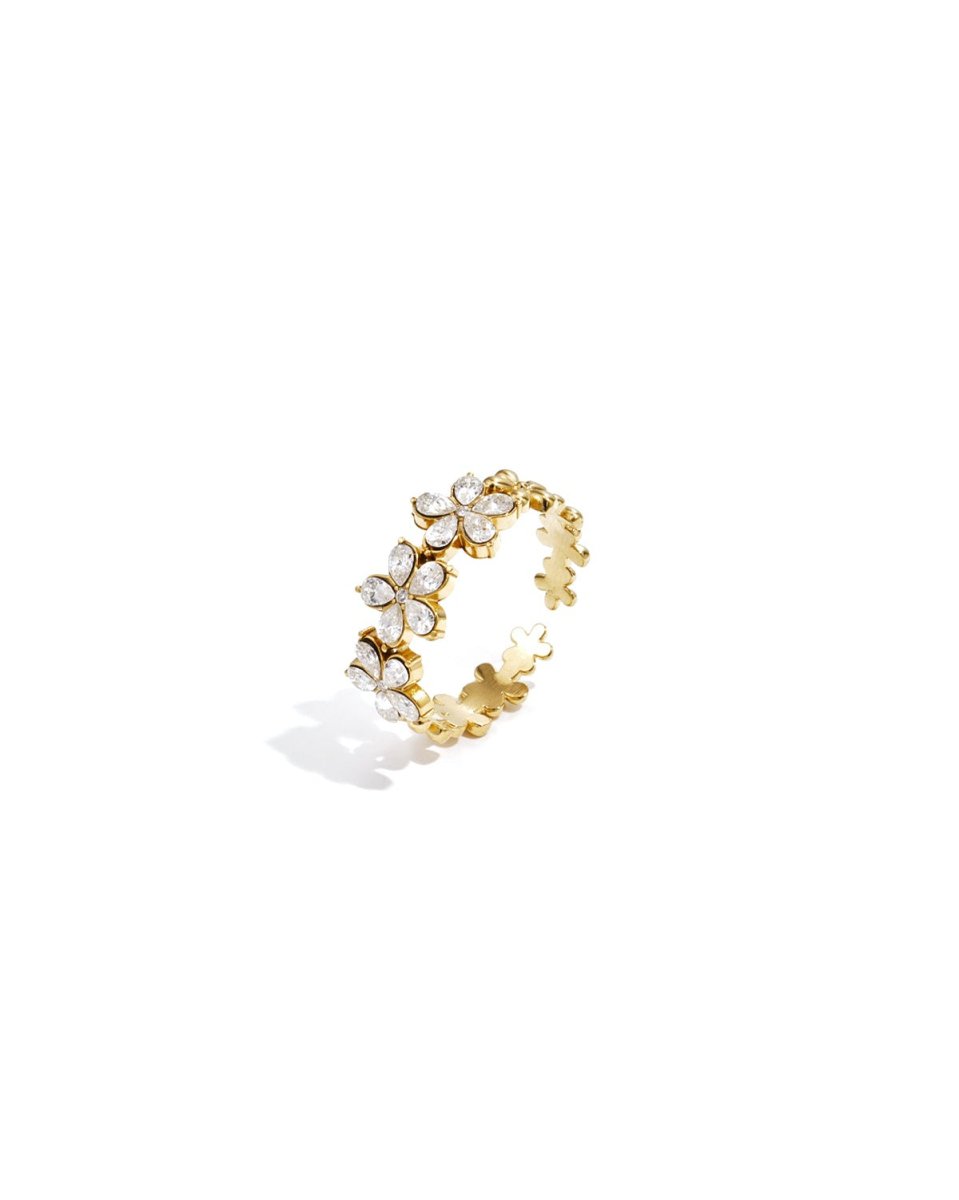 Floral strass ring - Mevotti