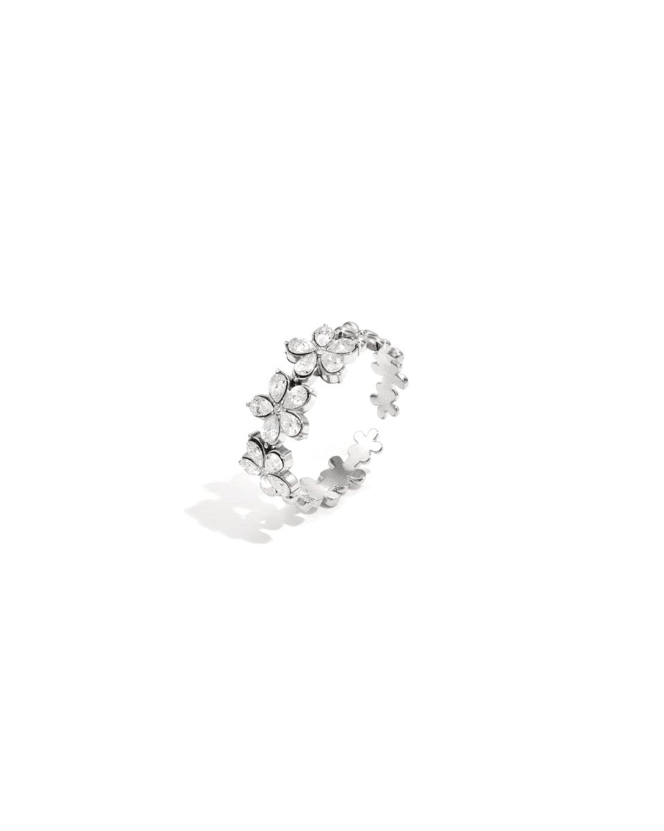 Floral strass ring - Mevotti