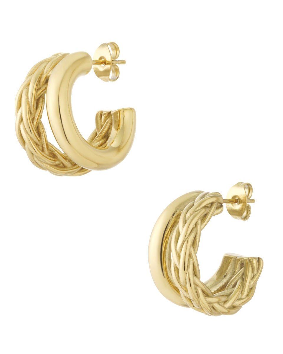 Ribbed double hoop - Mevotti