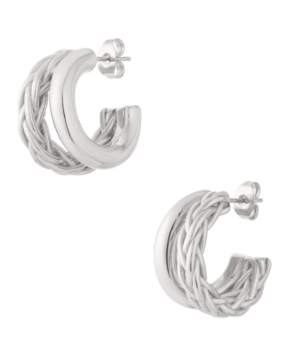 Ribbed double hoop - Mevotti