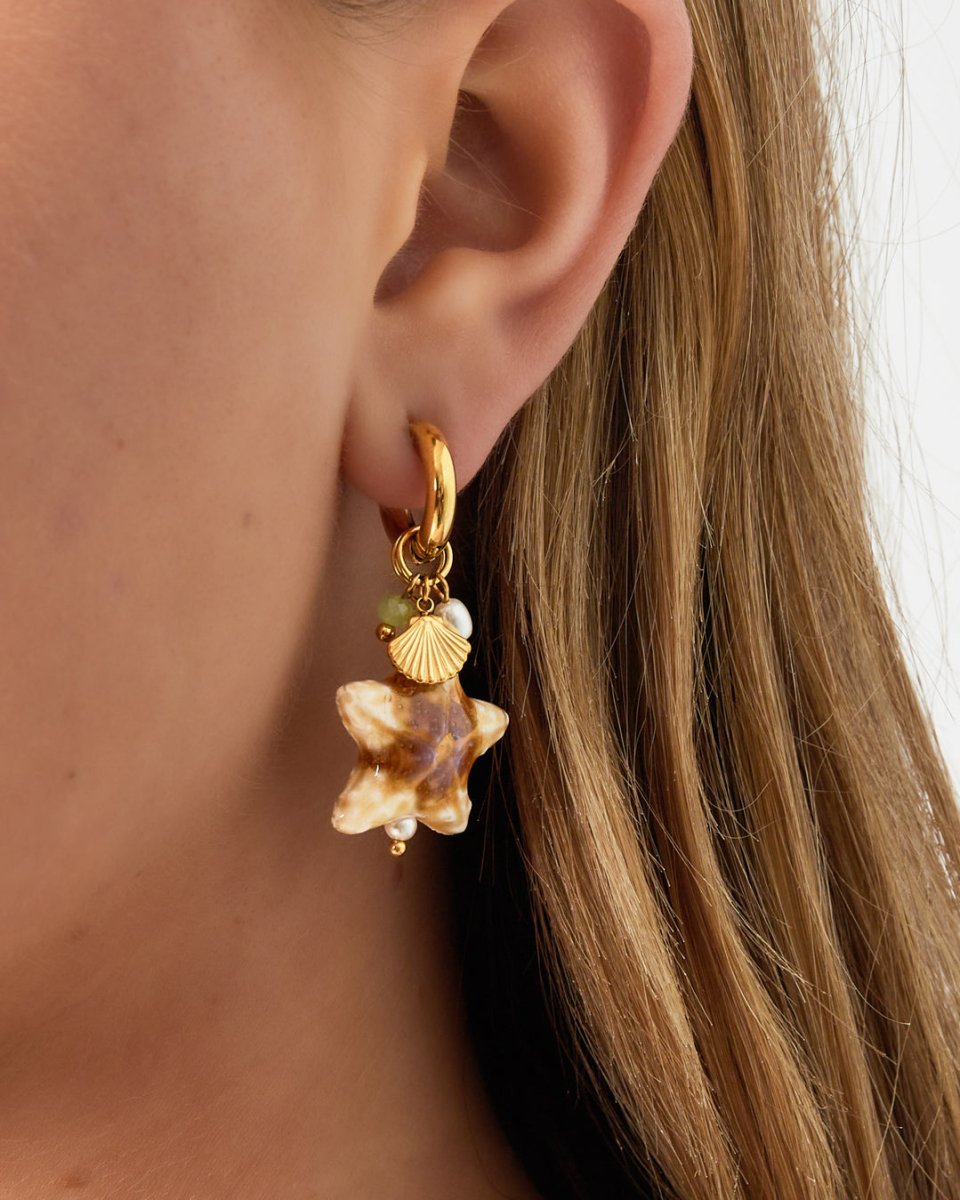 Sea Star - Stainless Steel Earrings - Mevotti