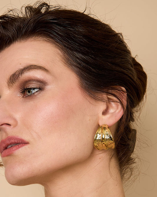 Statement leaf earrings - Mevotti