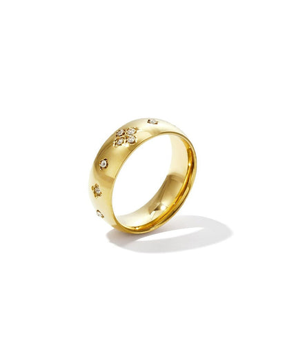 Strass clover ring - Mevotti