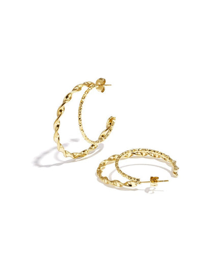 Twisted double earrings - Mevotti