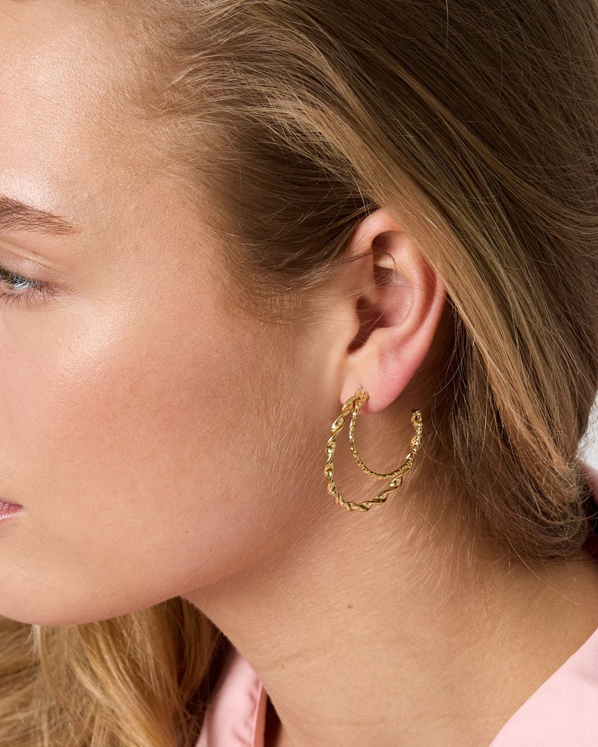 Twisted double earrings - Mevotti