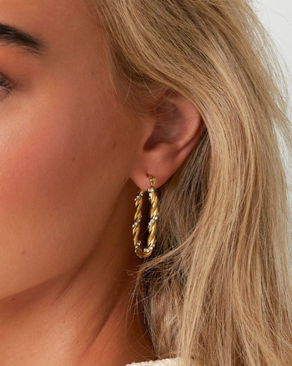 Twisted strass hoop - Mevotti
